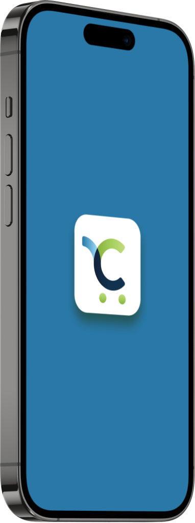 Mobile screen displaying Cartzie app logo.