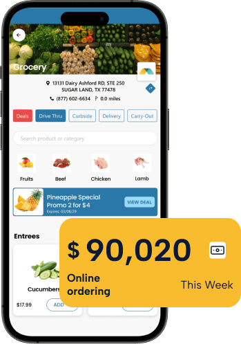 grocery store online ordering by Modisoft