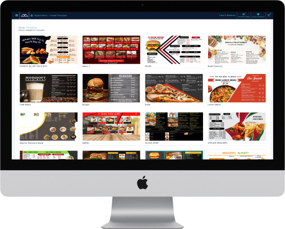 Digital menu boards by Modisoft