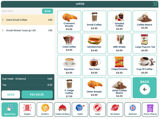bakery and cafe POS by Modisoft