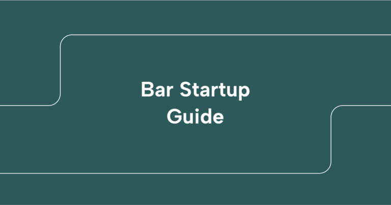 Bar Startup Guide