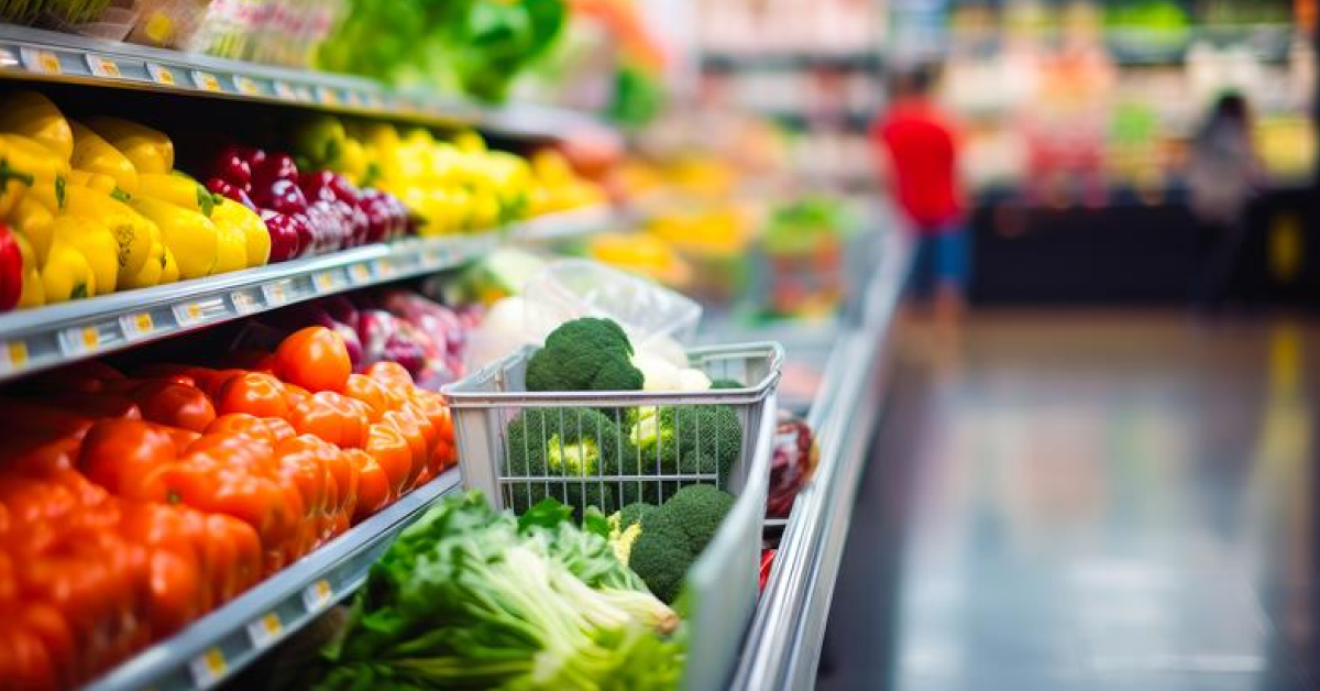 Fruits and vegetables in the future of grocery stores.