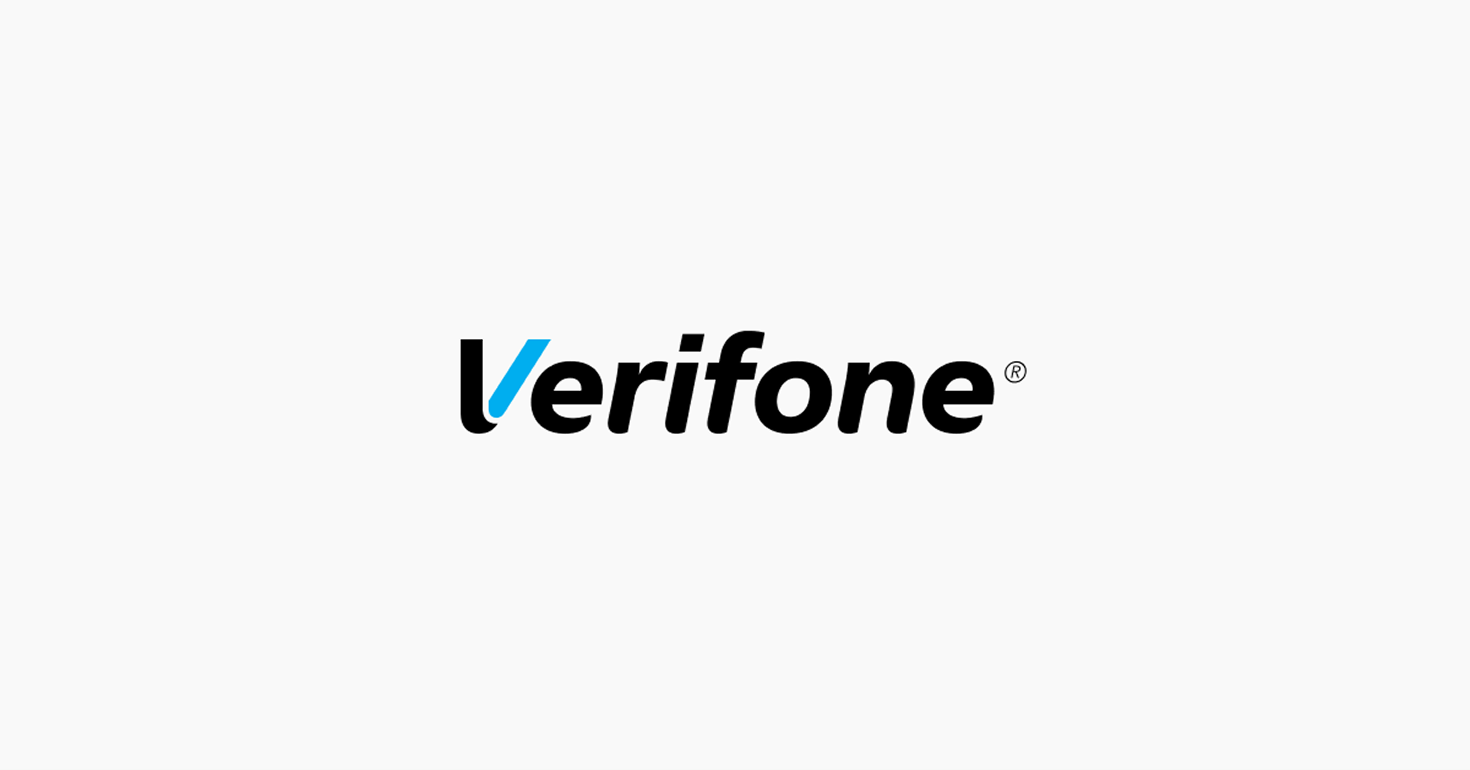 Verifone logo displayed on a light background representing payment processing technology and secure transactions.