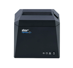 Compact thermal receipt printer designed for point-of-sale places, delivery fast receipt printing.